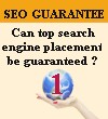 SEO Guarantee : Can top search engine placement be guaranteed ?